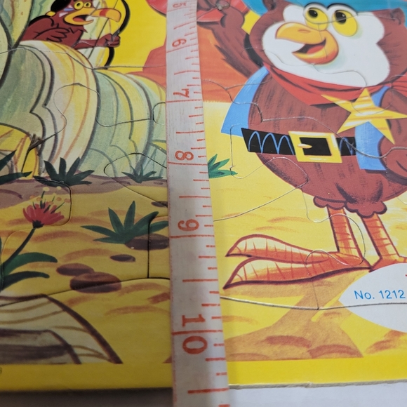 1989 VTG! 3pc Puzzle Rudolph Reindeer, Tee Pee Toys, Golden Jessup Paper Box - Picture 12 of 12